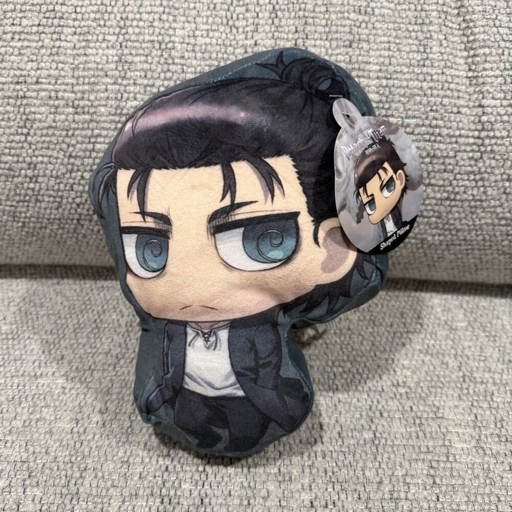 NEW Attack on Titan Eren Jaeger Final Season Anime Plush Pillow 10”